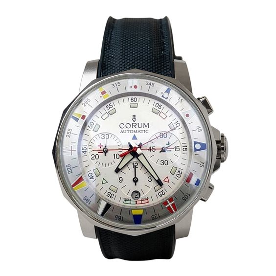 Armbanduhr Corum Herr Admiral's Cup Chronograph in Stahl 98563020 - 98563020